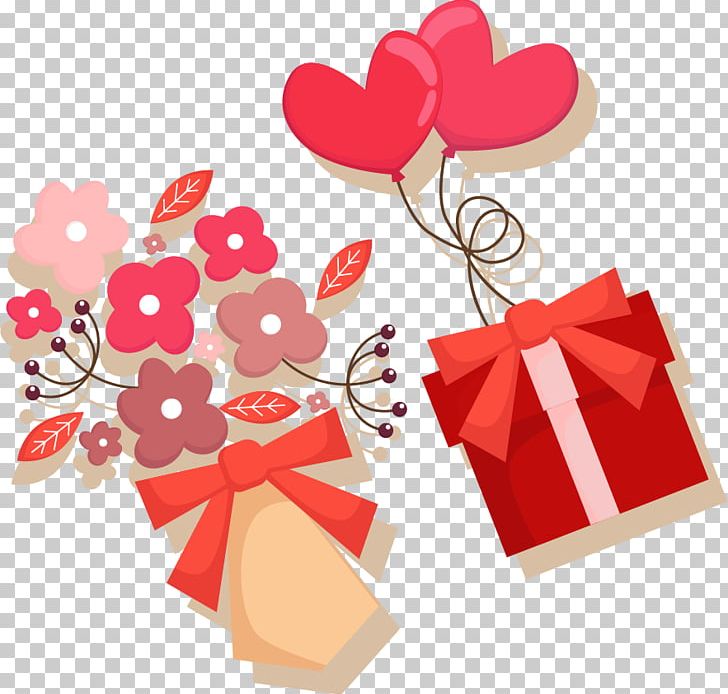 Gift Valentines Day Flat Design PNG, Clipart, Creative Flowers, Designer, Flower, Flowers, Happy Birthday Vector Images Free PNG Download