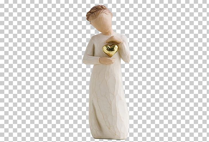 Willow Tree Gold Figurine Sculpture PNG, Clipart, Collectable, Figurine, Gift, Gold, Heart Free PNG Download