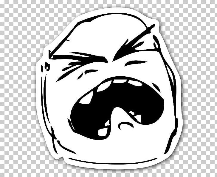 Rage Comic Trollface Internet Troll Internet Meme Crying PNG, Clipart, Black, Black And White, Carnivoran, Comics, Crying Free PNG Download