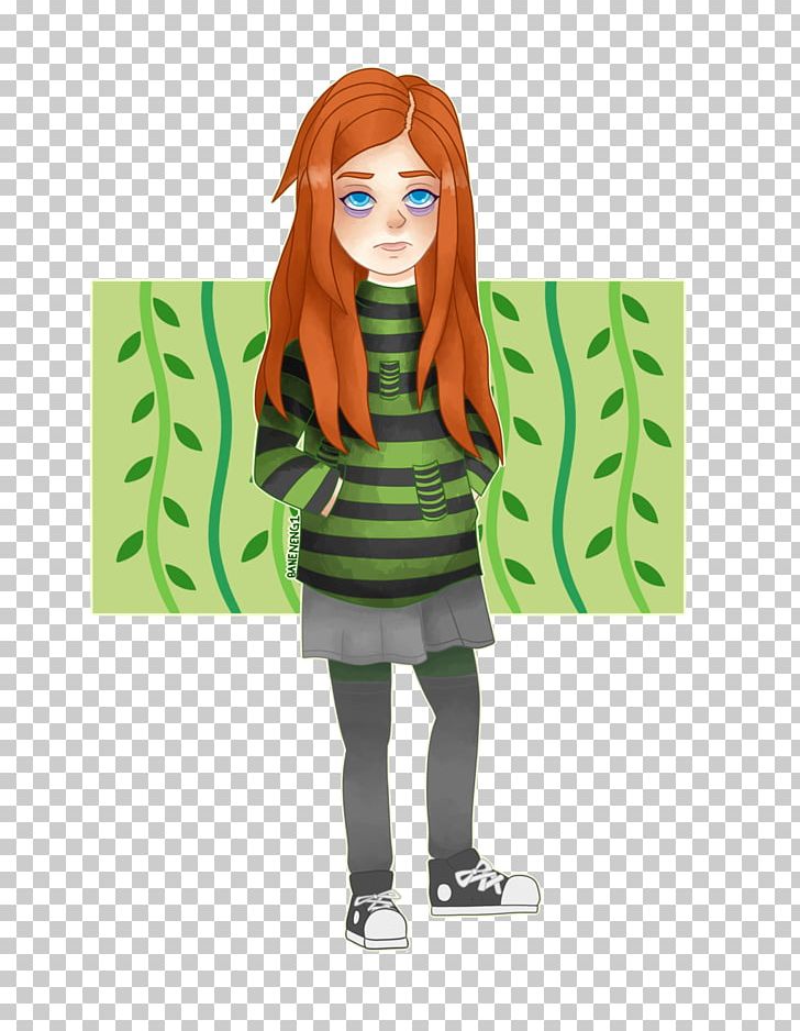 Doll Character Cartoon Green PNG, Clipart, Brown Hair, Cartoon, Character, Deviantart, Doll Free PNG Download