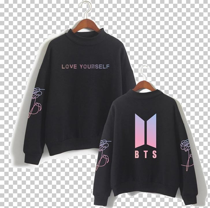 Hoodie Love Yourself: Her Sweater BTS Bluza PNG, Clipart, Bluza, Brand, Bts, Clothing, Crew Neck Free PNG Download