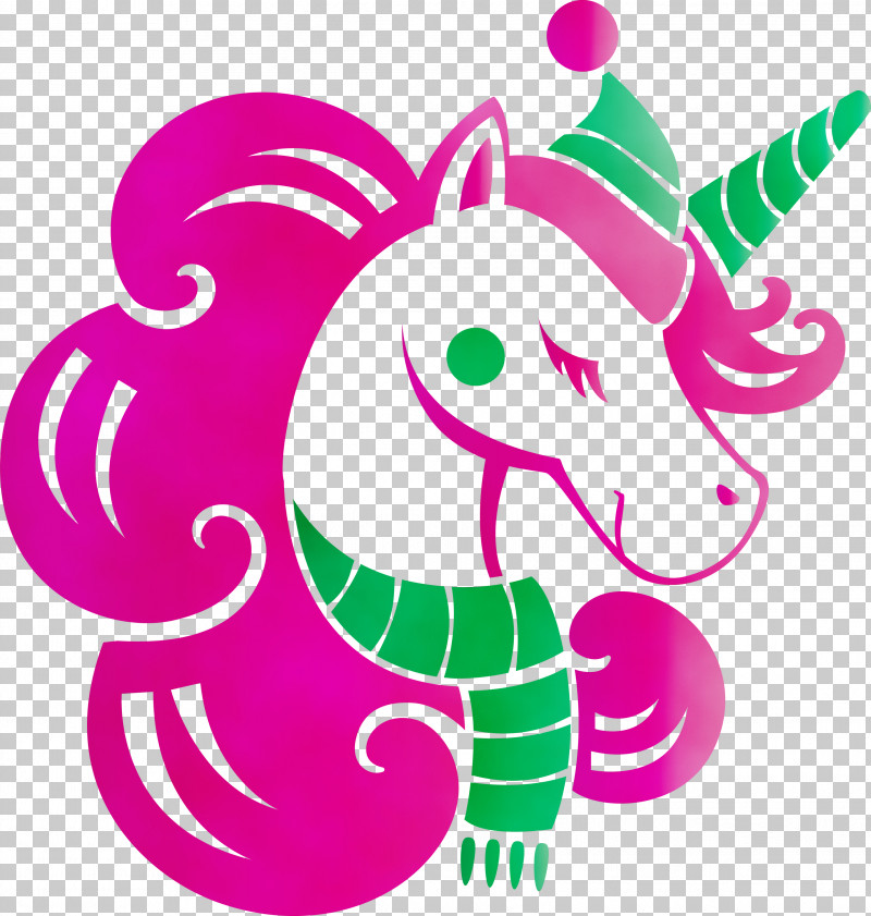 Unicorn PNG, Clipart, Animal Figure, Christmas Unicorn, Magenta, Paint, Pink Free PNG Download