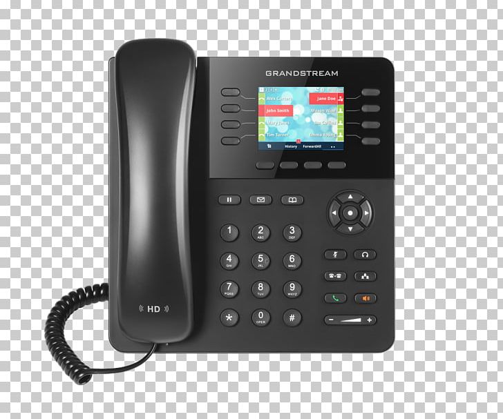 Grandstream Networks VoIP Phone Telephone Voice Over IP Session Initiation Protocol PNG, Clipart, Answering Machine, Corded Phone, Electronics, Grandstream Networks, Headset Free PNG Download