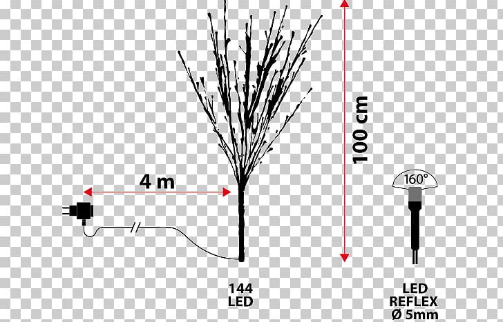 Light-emitting Diode Branch White Color PNG, Clipart, Angle, Black And White, Branch, Brand, Cable Free PNG Download