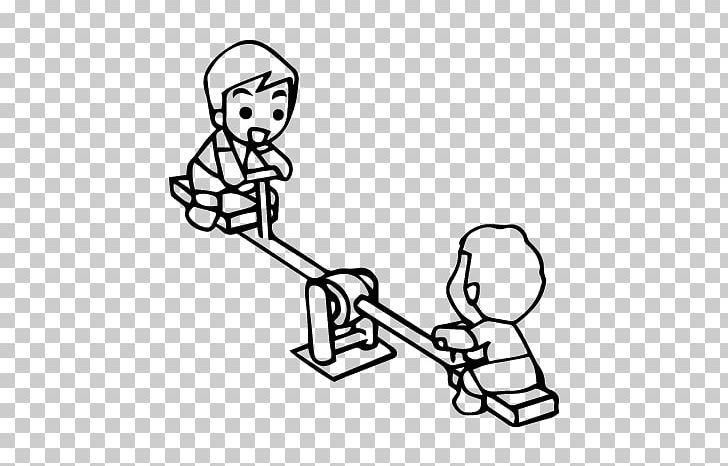 Coloring Book Seesaw Toy Coloring Drawing Game PNG, Clipart, Angle, Arm, Art, Black, Black And White Free PNG Download