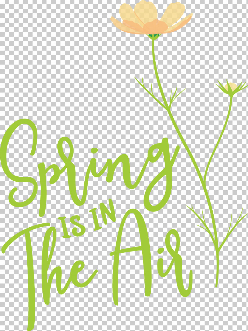 Spring Spring Is In The Air PNG, Clipart, Cut Flowers, Floral Design, Flower, Leaf, Logo Free PNG Download