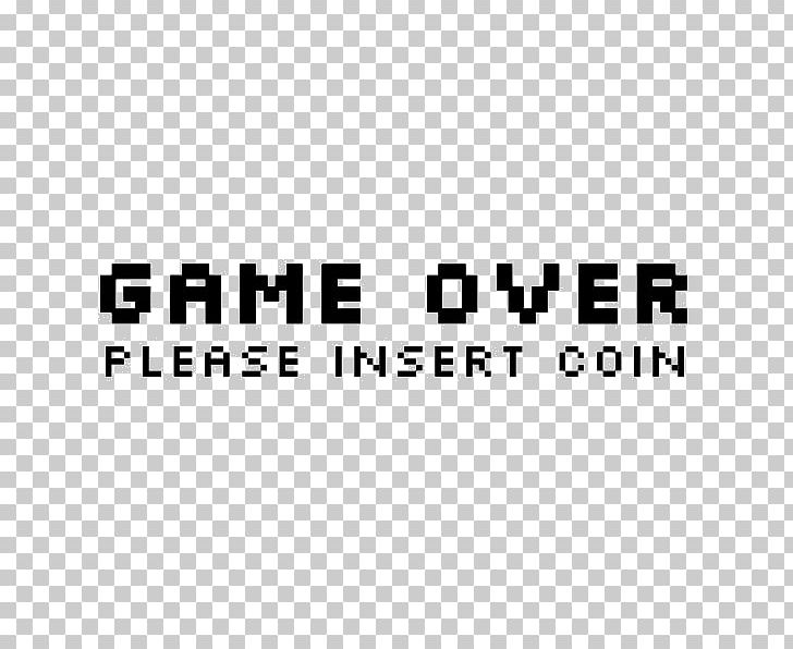 Logo Game Over Insert Coin Brand Product Design PNG, Clipart, Angle, Area, Black, Black M, Brand Free PNG Download
