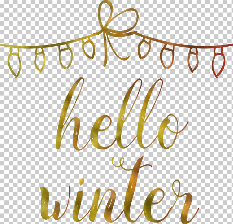 Hello Winter PNG, Clipart, Calligraphy, Hello Winter, Ink, Logo, Text Free PNG Download