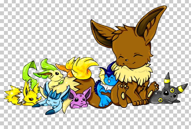 Eevee Pikachu Umbreon Espeon Pokémon PNG, Clipart, Carnivoran, Cartoon, Dog Like Mammal, Easter, Easter Bunny Free PNG Download