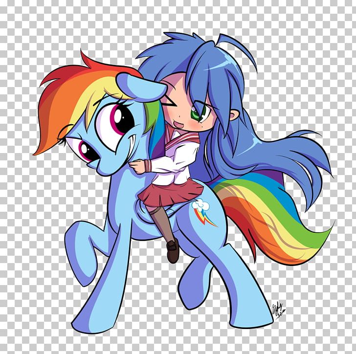 Pony Rainbow Dash Konata Izumi Pinkie Pie Lucky Star PNG, Clipart, Applejack, Art, Cartoon, Fictional Character, Friendship Is Magic Free PNG Download