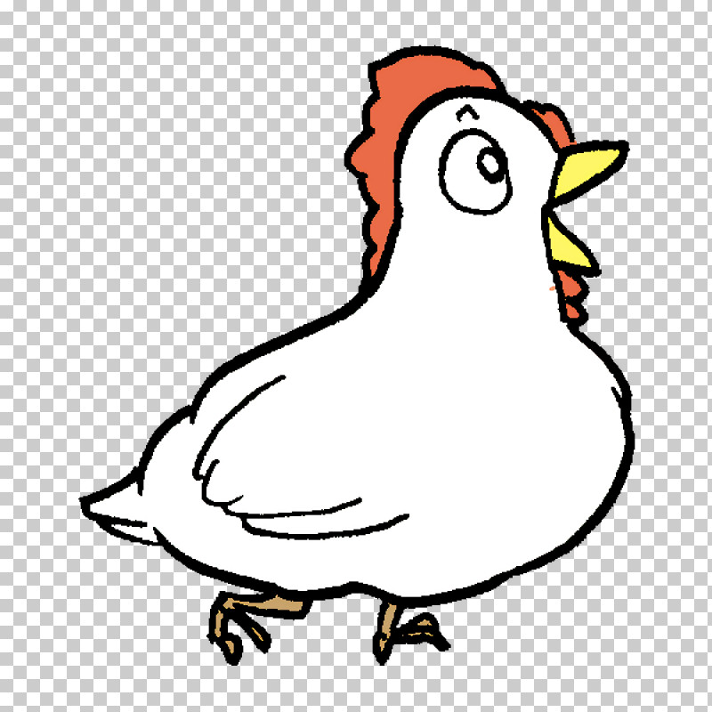Chicken Ducks Birds Water Bird Line Art PNG, Clipart, Area, Beak, Birds, Cartoon, Chicken Free PNG Download