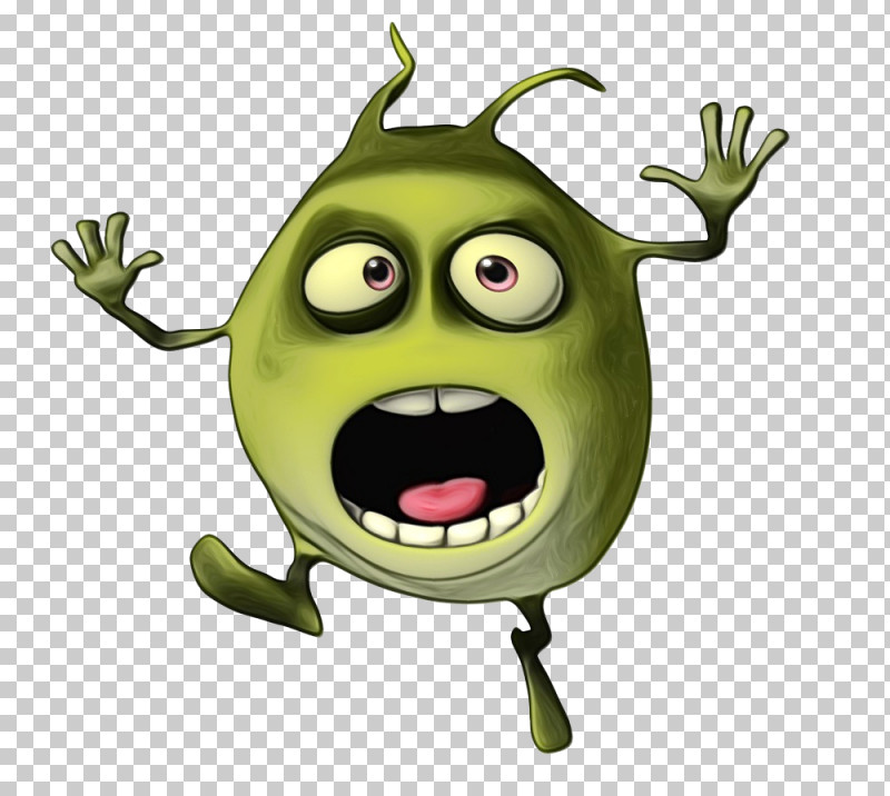 Green Cartoon Animation Smile Plant PNG, Clipart, Animation, Cartoon, Green, Paint, Plant Free PNG Download