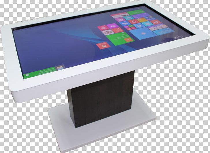 Table Multi Touch Interactivity Touchscreen Display Device Png