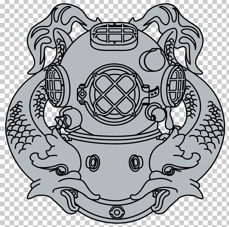 Navy Diver Drawing United States Navy Underwater Diving Diving Helmet PNG, Clipart, Area, Art, Black And White, Circle, Diving Helmet Free PNG Download