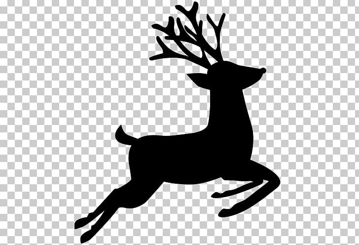 Reindeer Santa Claus Computer Icons PNG, Clipart, Antler, Artwork, Black And White, Cartoon, Christmas Free PNG Download