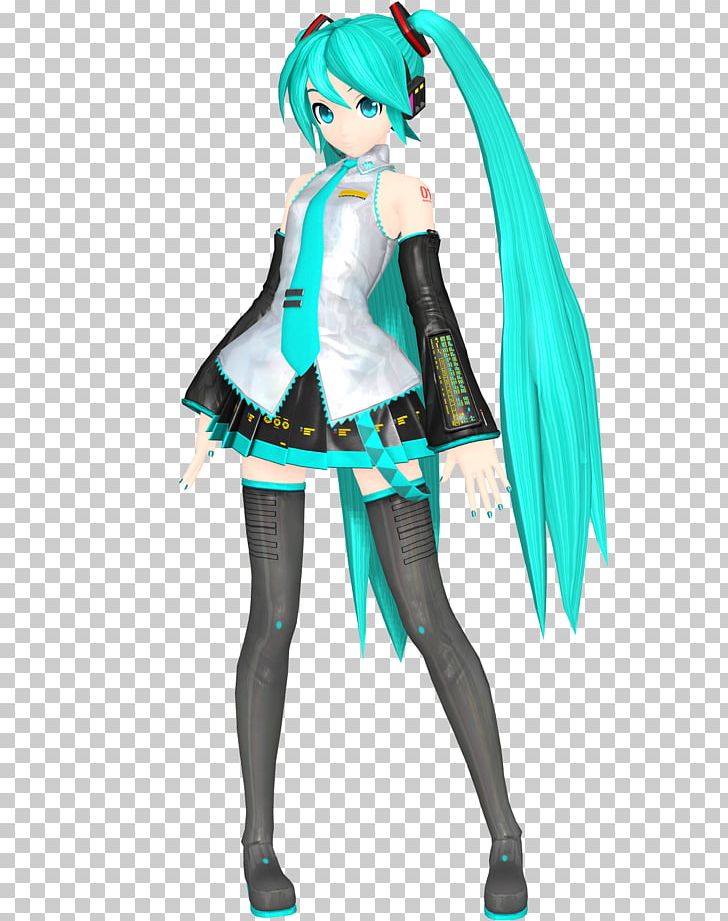 MikuMikuDance Hatsune Miku Metasequoia Model Niconico PNG, Clipart, Action Figure, Anime, Character, Clothing, Costume Free PNG Download