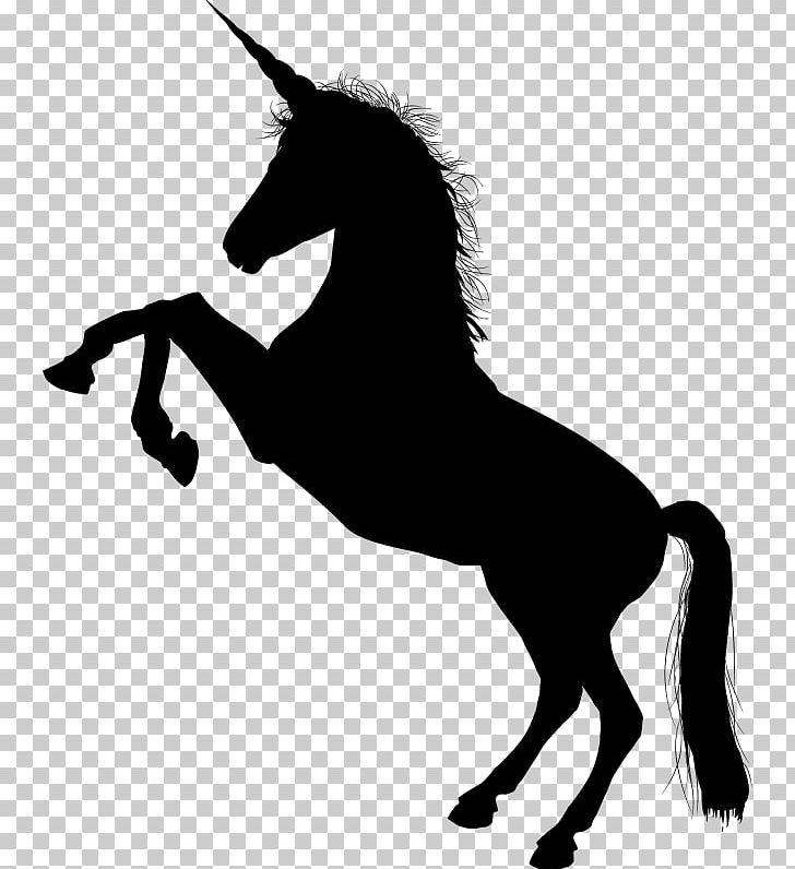 Horse Unicorn Silhouette PNG, Clipart, Animals, Black And White, Bridle, Fictional Character, Horse Free PNG Download