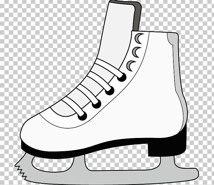 Shoe Ice Skating Ice Skates Sport PNG, Clipart, Area, Artwork, Black, Black And White, Figure Skating Free PNG Download