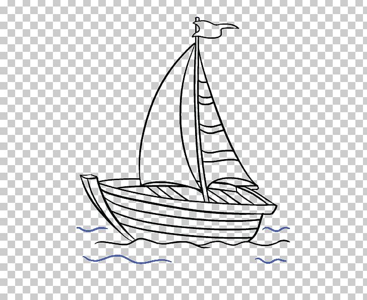 Drawing Sailboat Line Art Sailing PNG, Clipart, Area, Art, Artwork, Black And White, Boat Free PNG Download