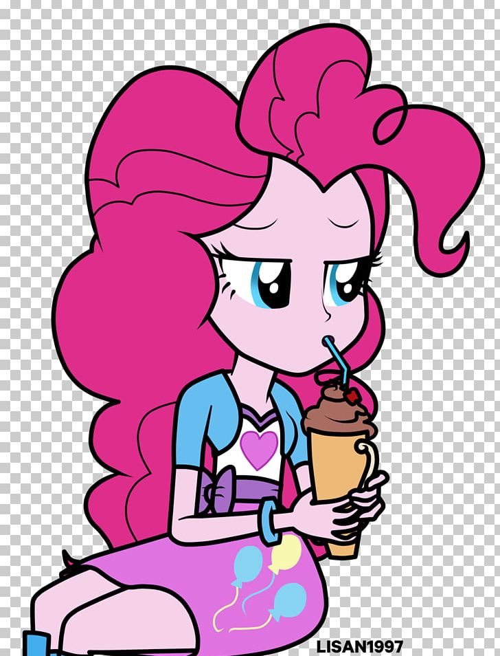 Pinkie Pie Milkshake Sunset Shimmer Fluttershy Ice Cream PNG, Clipart, Area, Deviantart, Fictional Character, Flower, Food Drinks Free PNG Download