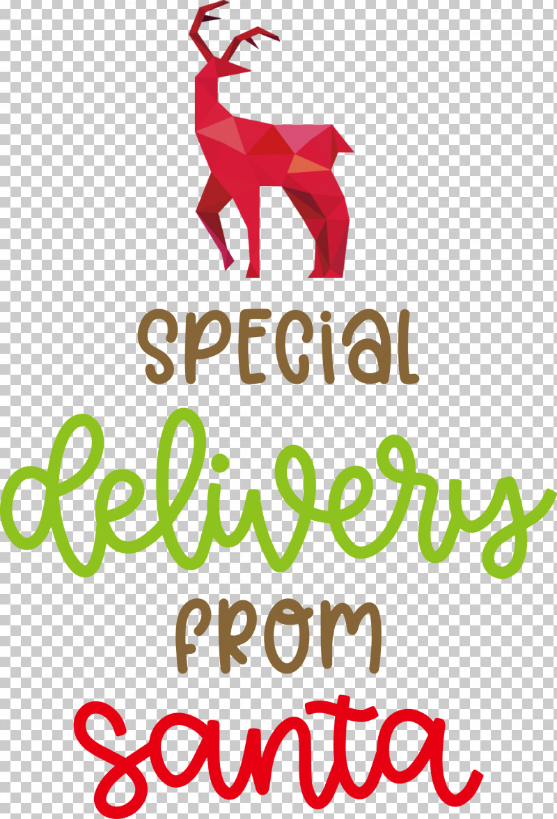 Special Delivery From Santa Santa Christmas PNG, Clipart, Biology, Christmas, Geometry, Line, Logo Free PNG Download