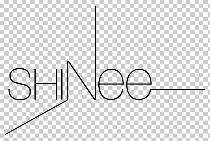 The Shinee World Logo K-pop Music PNG, Clipart, Angle, Area, Black, Black And White, Brand Free PNG Download