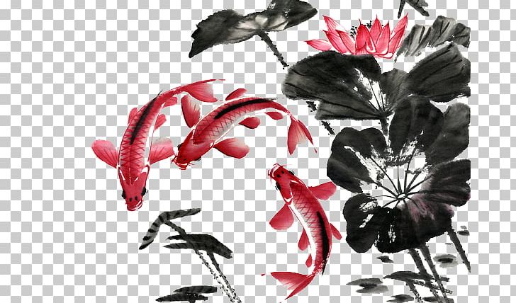 Ink Wash Painting Shan Shui Chinese Painting PNG, Clipart, Arthropod, Chinoiserie, Download, Fish, Fishes Free PNG Download