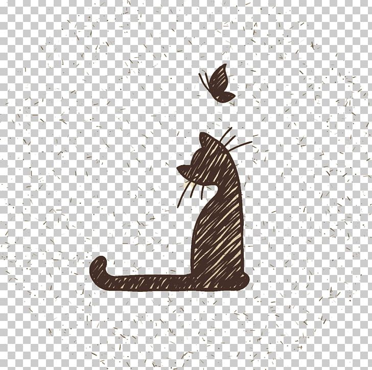 Cat T-shirt Kitten Whiskers Dog PNG, Clipart, Animals, Black, Black And White, Butterfly, Cartoon Free PNG Download