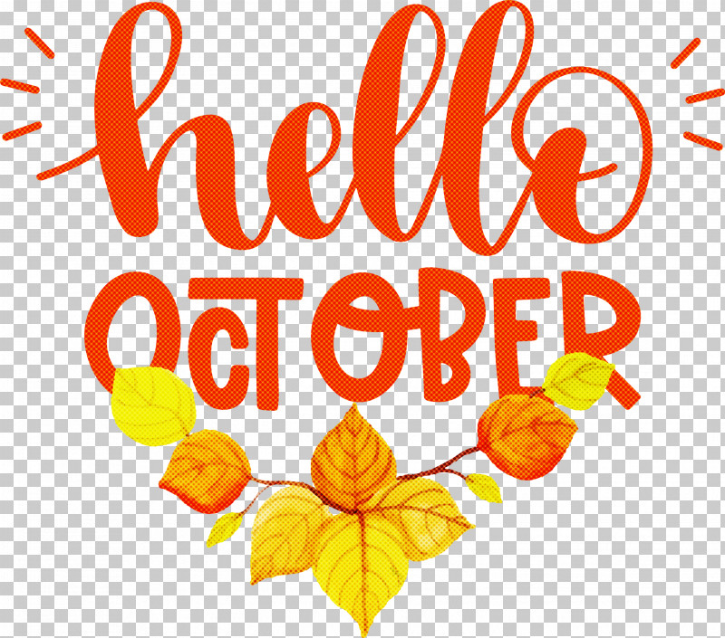 Hello October October PNG, Clipart, Floral Design, Fruit, Hello October, Leaf, Line Free PNG Download