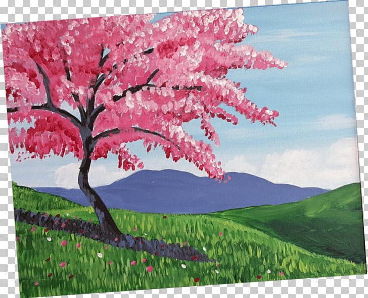Cherry Blossom Painting Acrylic Paint PNG, Clipart, Acrylic Paint, Acrylic Resin, Blossom, Cherry, Cherry Blossom Free PNG Download