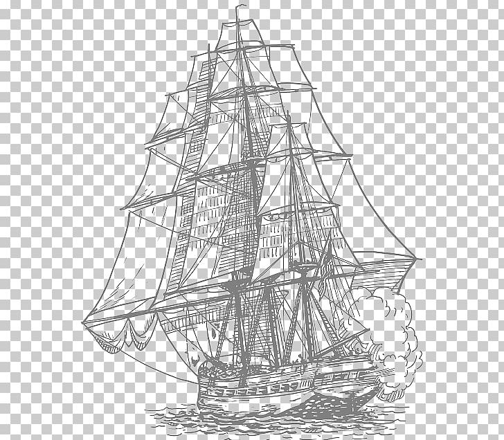 Sailing Ship Drawing Piracy PNG, Clipart, Barque, Barquentine, Brig, Caravel, Carrack Free PNG Download