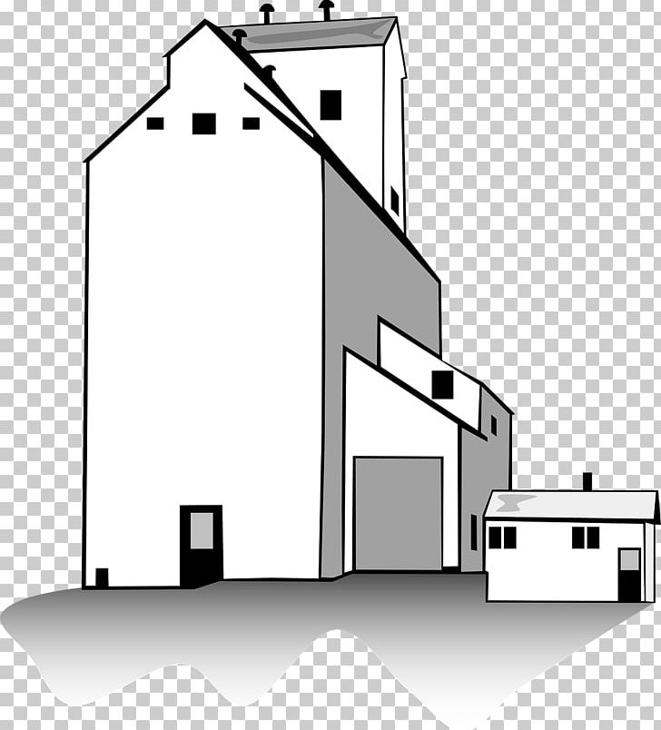 Silo Grain Elevator PNG, Clipart, Angle, Architecture, Area, Background White, Black And White Free PNG Download