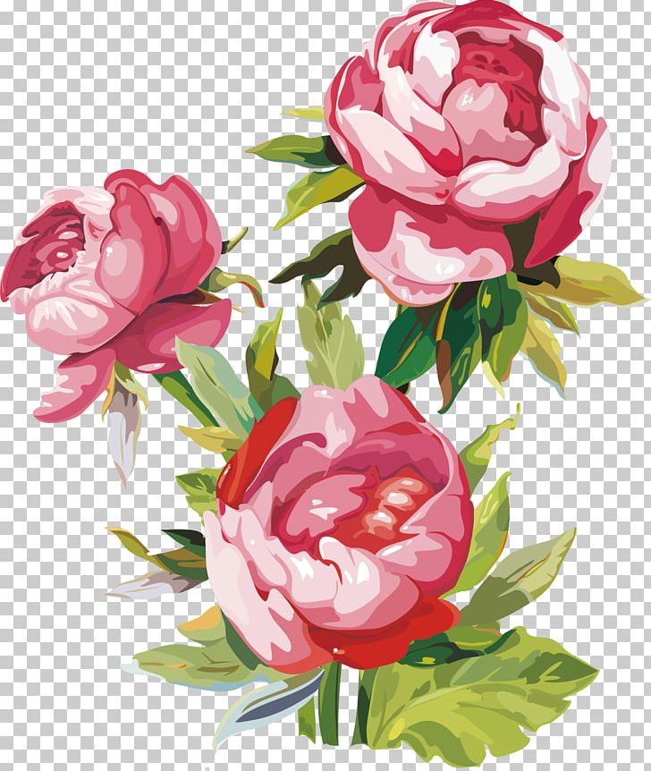 Flower Gouache Paint Wall Decal PNG, Clipart, Artificial Flower, Beautiful Vector, Encapsulated Postscript, Flower Arranging, Flowers Free PNG Download