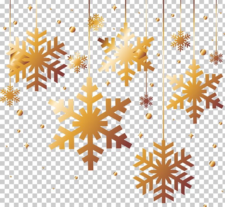 Snowflake Christmas PNG, Clipart, Adobe Illustrator, Christmas, Download, Encapsulated Postscript, Golden Background Free PNG Download