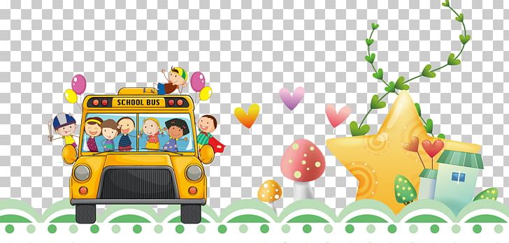 Bus School Microsoft PowerPoint Template PNG, Clipart, Back To School, Balloon Cartoon, Bus, Cartoon Character, Cartoon Couple Free PNG Download