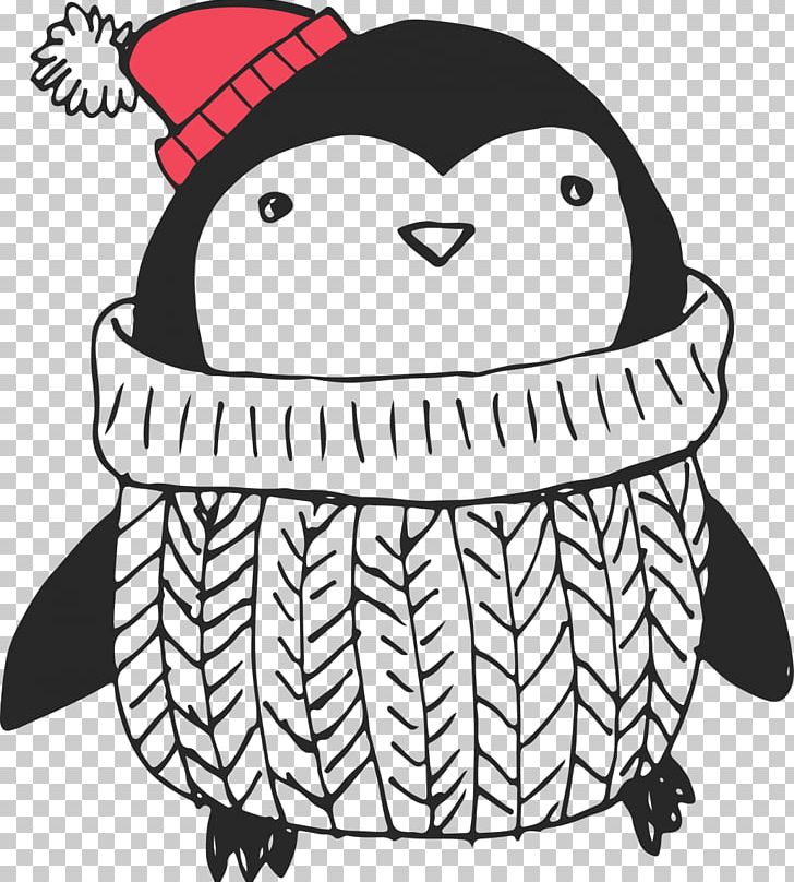 Penguin Cartoon Black And White PNG, Clipart, Animals, Art, Artwork, Beak, Bird Free PNG Download