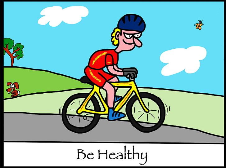 Health Road Bicycle Healing PNG, Clipart, Bicycle, Bicycle Accessory, Bicycle Frame, Cartoon, Cycling Free PNG Download