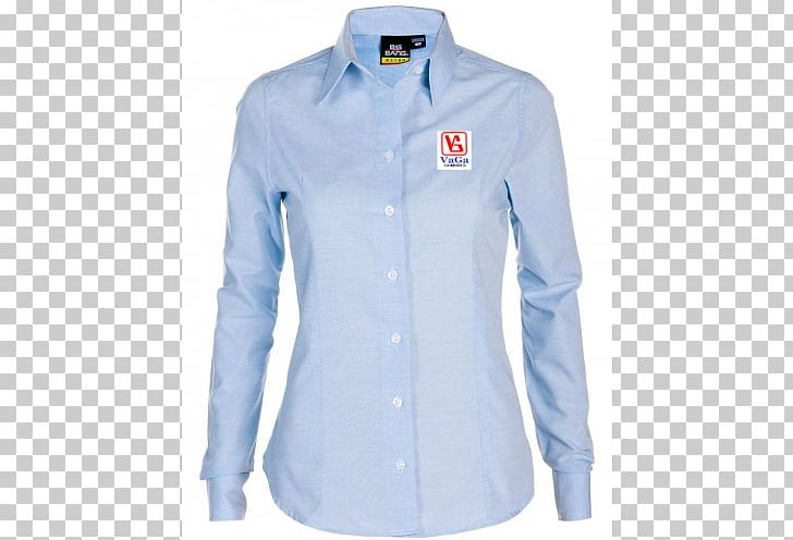 Blouse T-shirt Dress Shirt Cotton PNG, Clipart, Blouse, Blue, Button, Clothing, Collar Free PNG Download