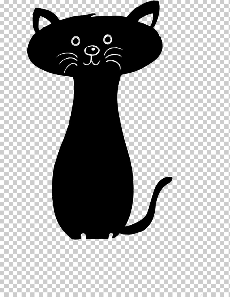 Black Cat Cat Cartoon Whiskers Small To Medium-sized Cats PNG, Clipart, Blackandwhite, Black Cat, Cartoon, Cat, Small To Mediumsized Cats Free PNG Download