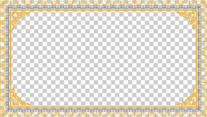 Yellow Area Pattern PNG, Clipart, Border Frame, Frame, Frame Vector, Gold, Gold Border Free PNG Download