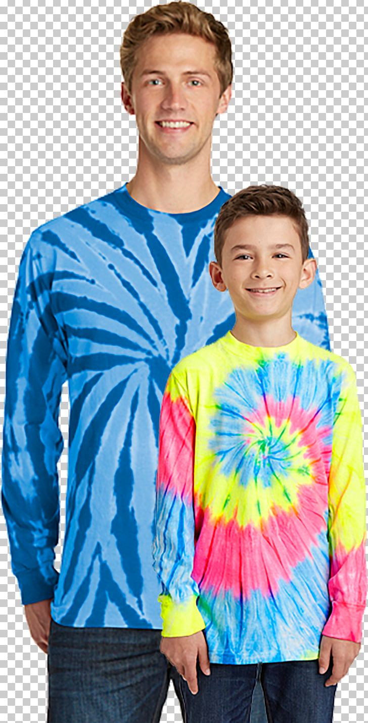 Long-sleeved T-shirt Tie-dye Clothing PNG, Clipart, Blue, Boy, Child, Clothing, Clothing Sizes Free PNG Download