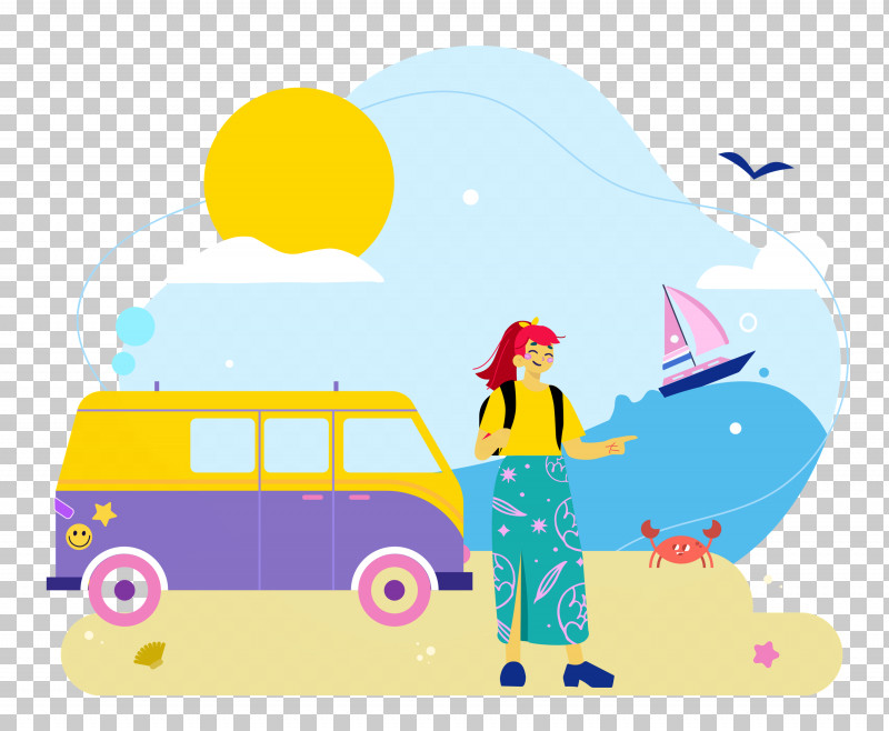 Seashore Day Vacation Travel PNG, Clipart, Cartoon, Drawing, Painting, Royaltyfree, Travel Free PNG Download