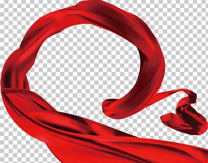 Red Ribbon Silk Textile PNG, Clipart, Cloth, Download, Encapsulated Postscript, Euclidean Vector, Gift Ribbon Free PNG Download