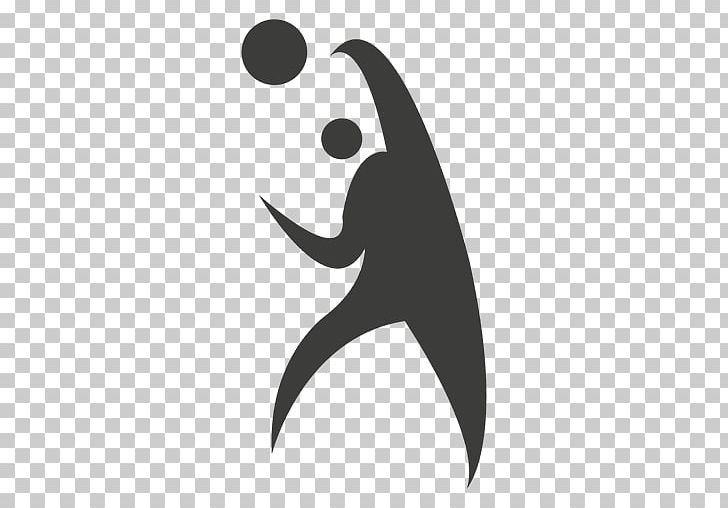 Volleyball Sport PNG, Clipart, Black, Black And White, Cartoon, Crescent, Download Free PNG Download