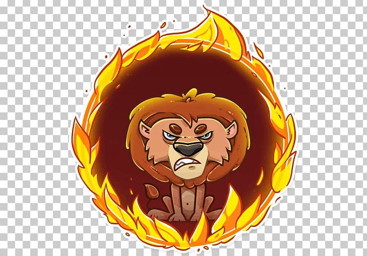 Lion Sticker Telegram Desktop PNG, Clipart, Animals, Big Cats, Carnivoran, Cartoon, Character Free PNG Download