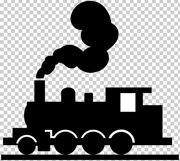 Train Rail Transport Steam Locomotive Computer Icons PNG, Clipart, Area, Autocad Dxf, Black, Black And White, Brand Free PNG Download