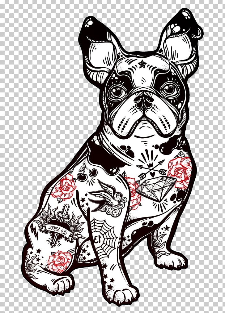 French Bulldog Dog Breed Puppy American Bully Pug PNG, Clipart, Animals, Art, Art Tattoo, Bag, Black And White Free PNG Download