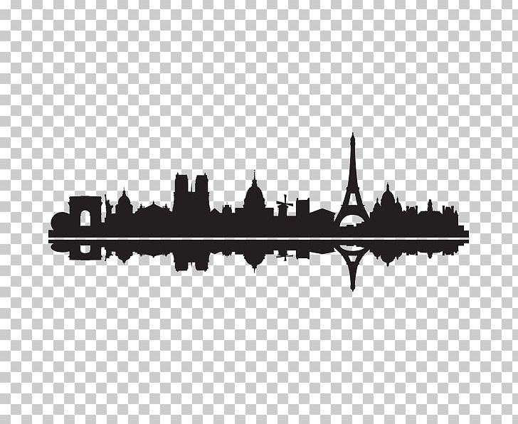 Paris Silhouette Drawing Poster Skyline PNG, Clipart, Black And White, Brand, Drawing, Eiffel Tower, Graphic Design Free PNG Download