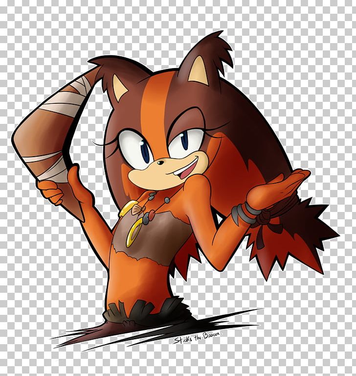 Red Fox Sticks The Badger Sonic The Hedgehog PNG, Clipart, Art, Badger, Carnivoran, Cartoon, Dog Like Mammal Free PNG Download