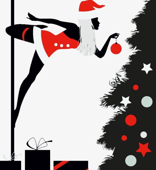 Christmas Tree With Pole Dancing Beauty PNG, Clipart, Beauty, Beauty Clipart, Beauty Clipart, Christmas, Christmas Clipart Free PNG Download